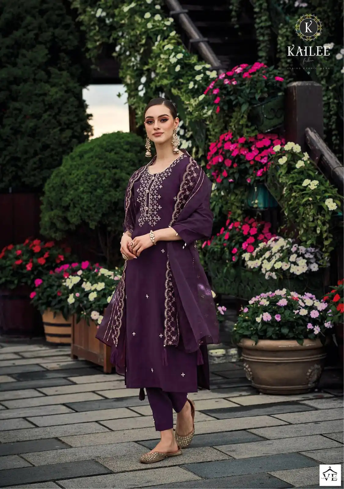 Kailee Fashion Phool Vol-3 Pure Viscose Silk Wholesale Readymade Suits Catalog — Wholesale Salwar Suits, MPA wholesale from Surat - Gallery Image 5
