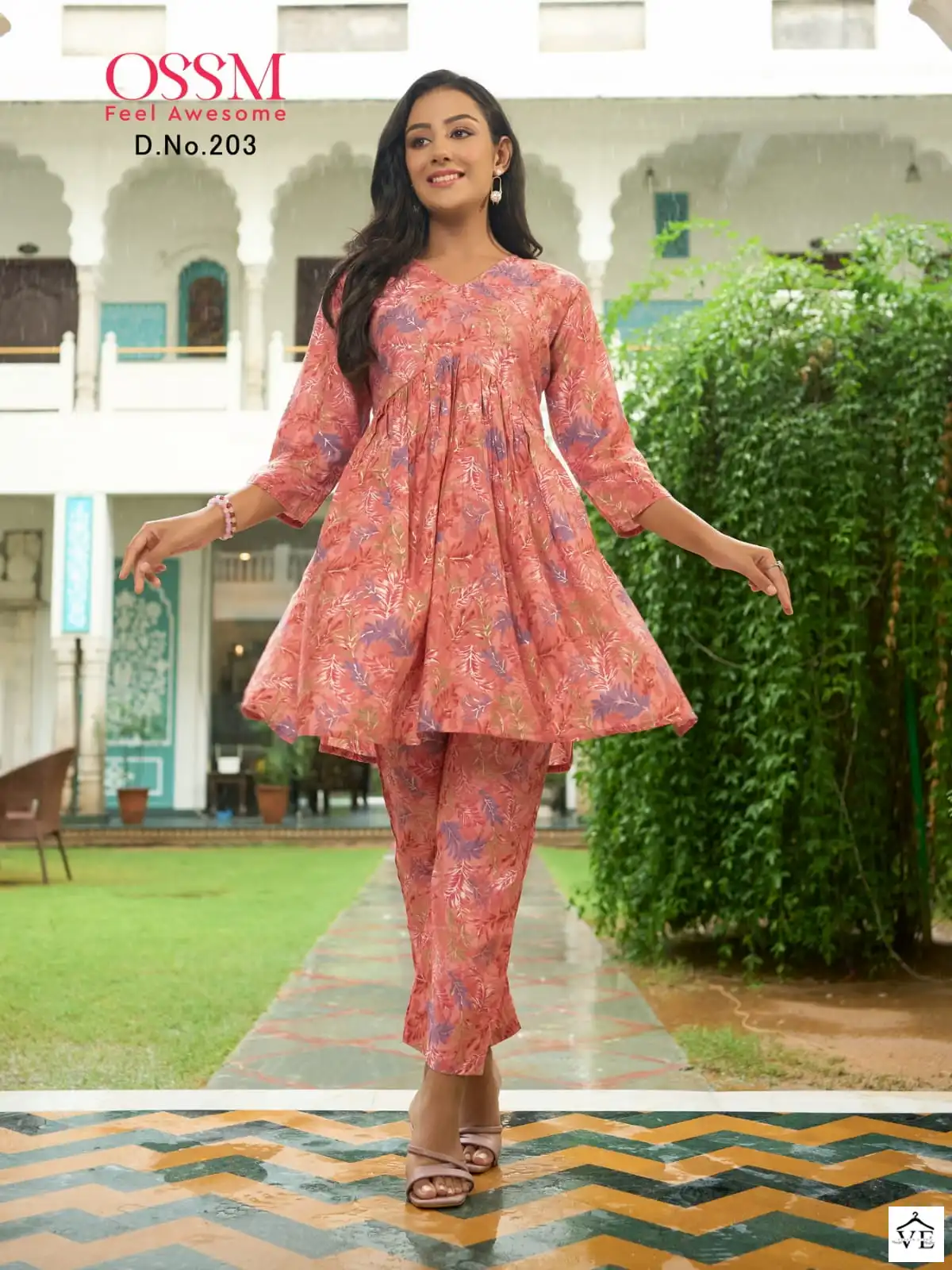 Ossm Polo Vol 2 Premium Chanderi Wholesale Co-Ord Set Catalog — Wholesale Kurtis, MPA wholesale from Surat — view 4