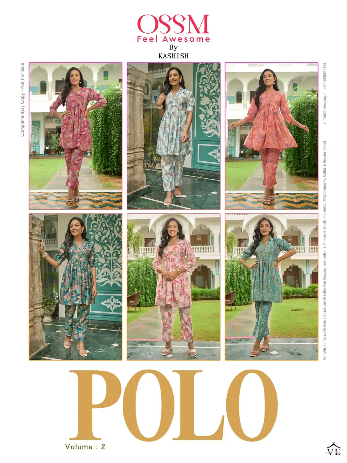 Ossm Polo Vol 2 Premium Chanderi Wholesale Co-Ord Set Catalog — Wholesale Kurtis, MPA wholesale from Surat — view 7