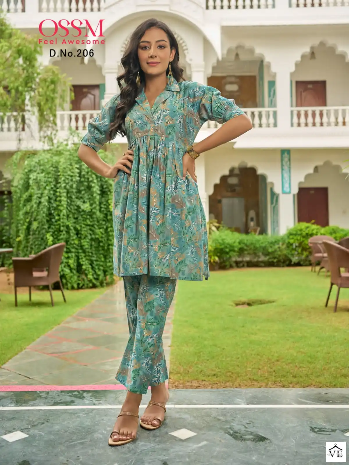 Ossm Polo Vol 2 Premium Chanderi Wholesale Co-Ord Set Catalog — Wholesale Kurtis, MPA wholesale from Surat — view 2