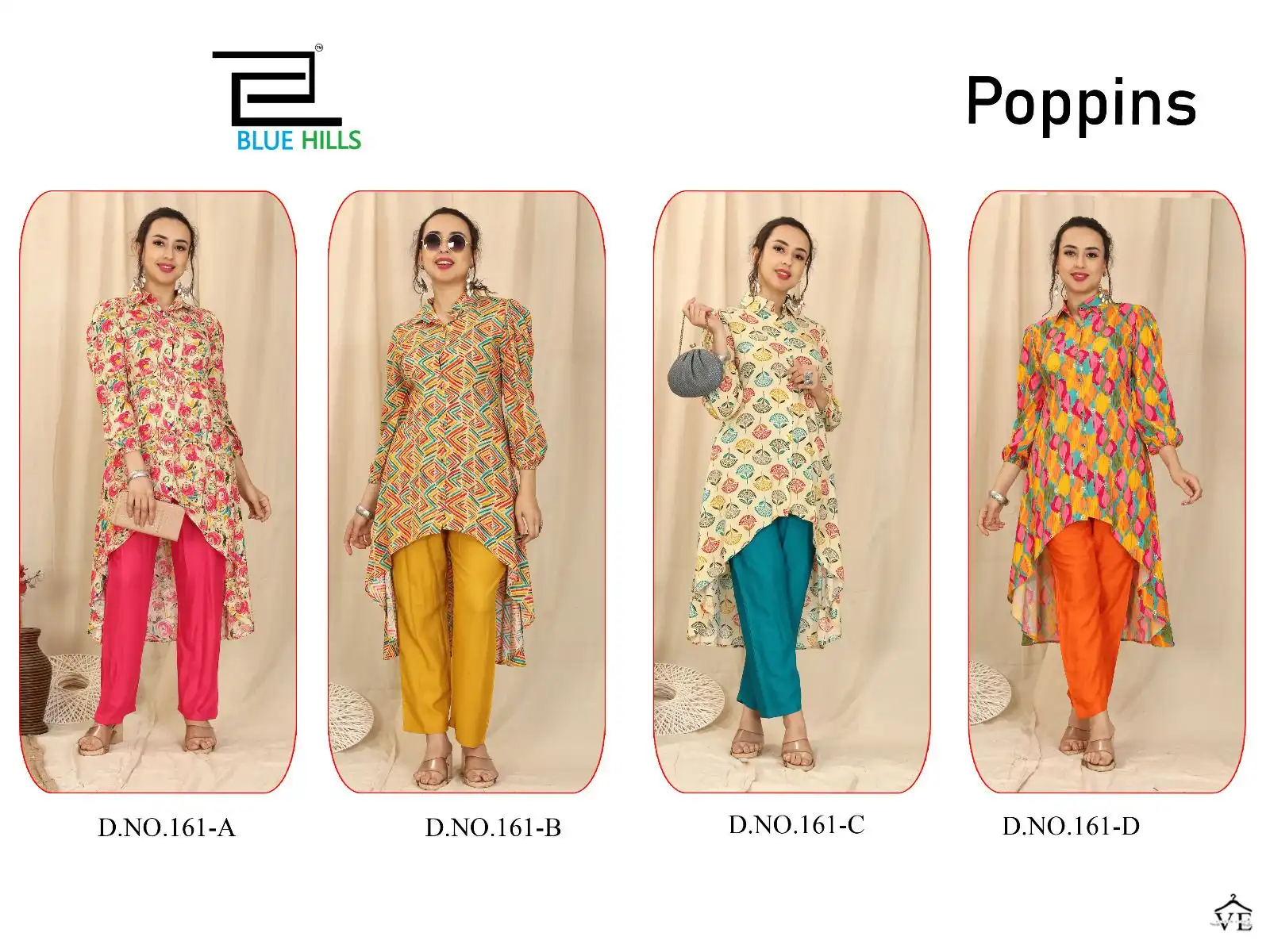 Blue Hills Poppins Premium Rayon Wholesale Co-Ord Set Catalog — Wholesale Kurtis, MPA wholesale from Surat — view 4