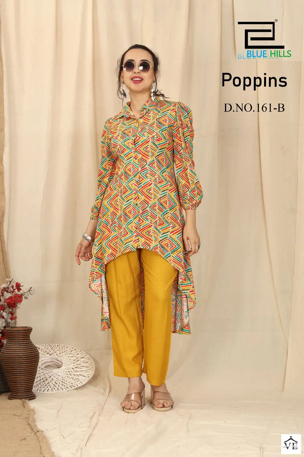 Blue Hills Poppins Premium Rayon Wholesale Co-Ord Set Catalog — Wholesale Kurtis, MPA wholesale from Surat — view 3