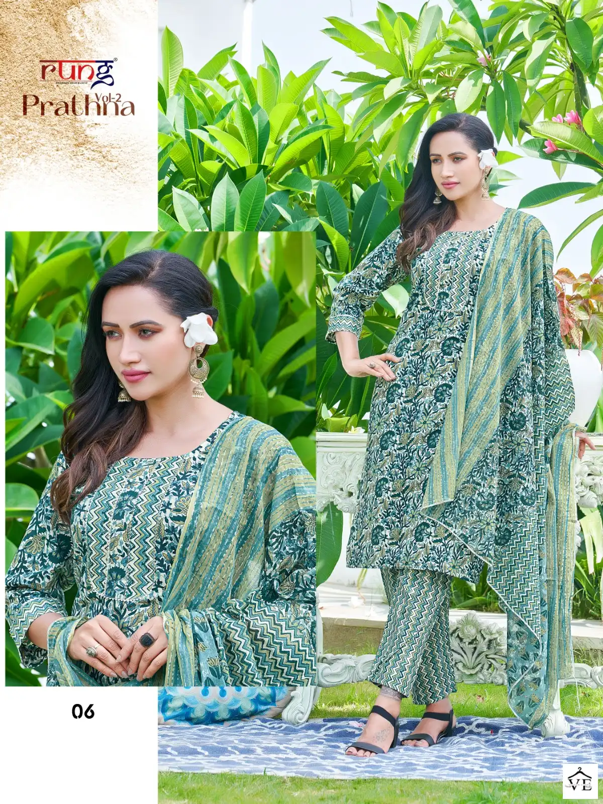 Rung Prarthna Vol 2 Heavy Cotton Wholesale Readymade Suit Catalog — Wholesale Salwar Suits, MPA wholesale from Surat — view 3