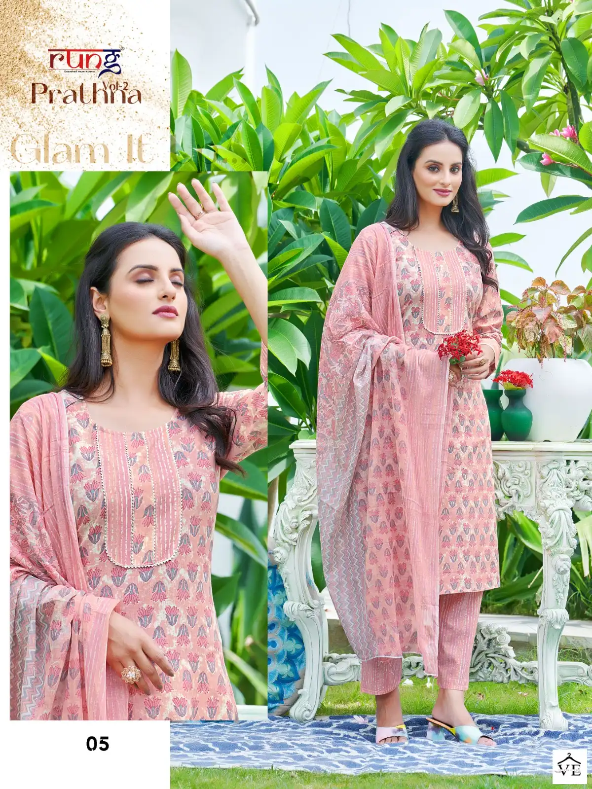 Rung Prarthna Vol 2 Heavy Cotton Wholesale Readymade Suit Catalog — Wholesale Salwar Suits, MPA wholesale from Surat — view 6
