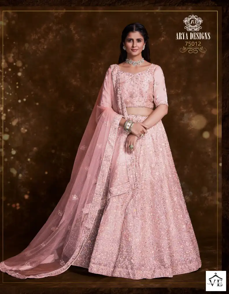 Arya Pratha Vol-4 Net, Art Silk Wholesale Lehenga Choli Catalog — Wholesale Lehenga, MPA wholesale from Surat - Gallery Image 11