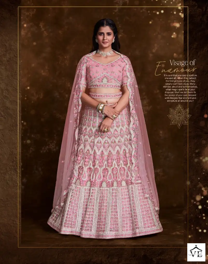 Arya Pratha Vol-4 Net, Art Silk Wholesale Lehenga Choli Catalog — Wholesale Lehenga, MPA wholesale from Surat - Gallery Image 12