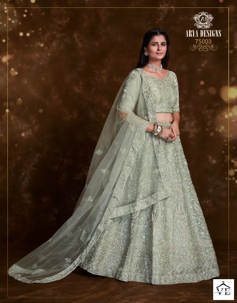 Arya Pratha Vol-4 Net, Art Silk Wholesale Lehenga Choli Catalog — Wholesale Lehenga, MPA wholesale from Surat - Gallery Image 23