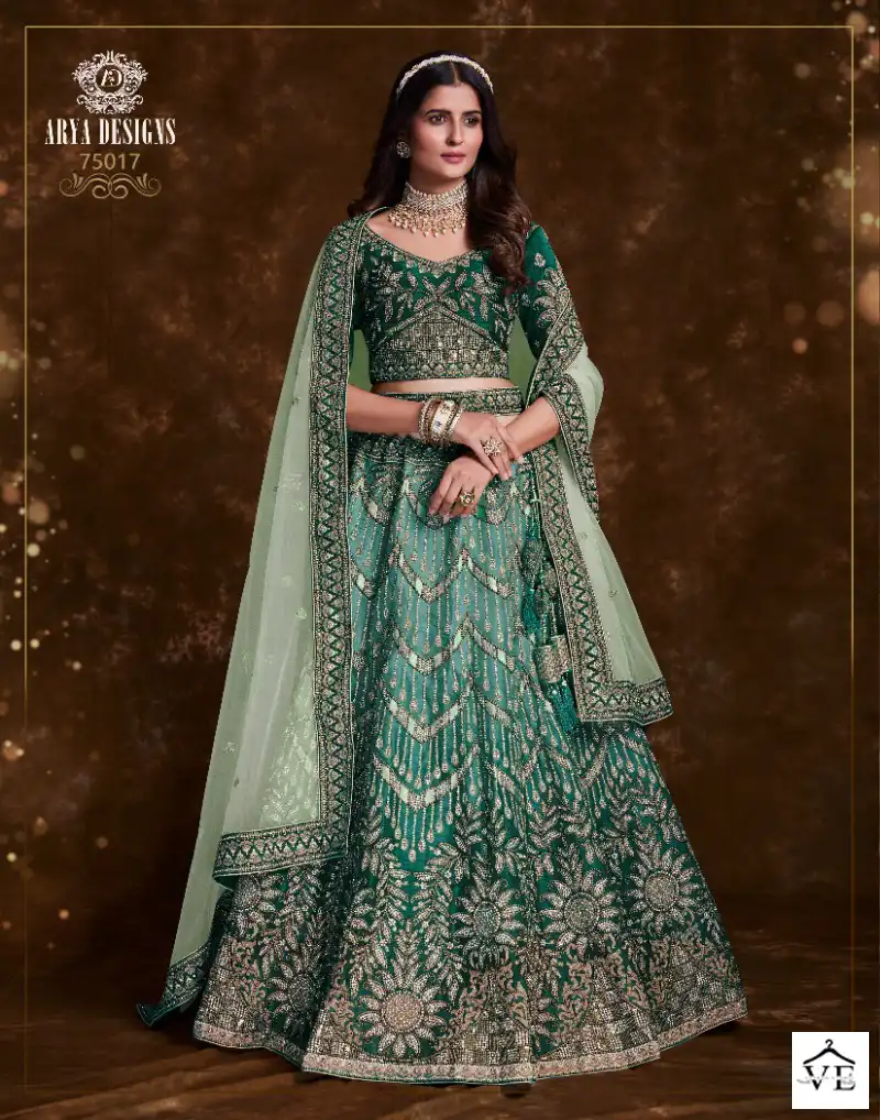 Arya Pratha Vol-4 Net, Art Silk Wholesale Lehenga Choli Catalog — Wholesale Lehenga, MPA wholesale from Surat - Gallery Image 16