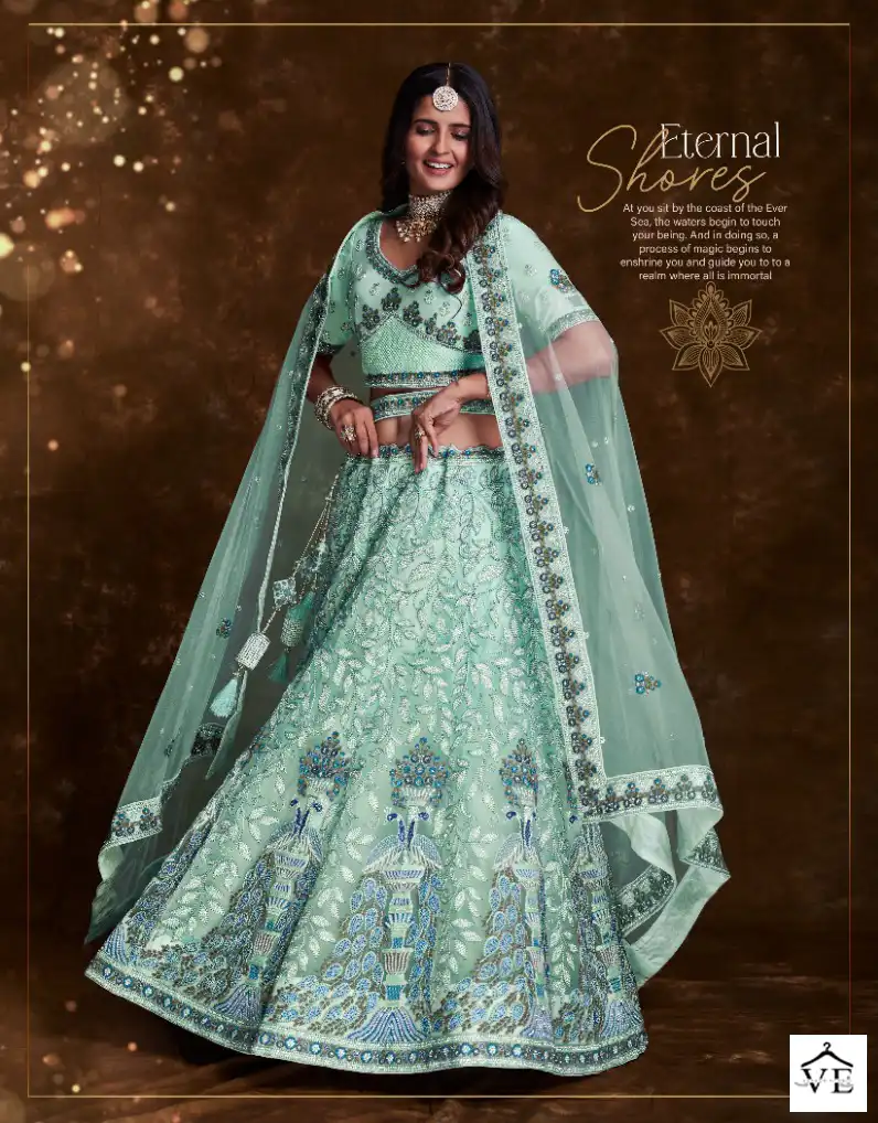 Arya Pratha Vol-4 Net, Art Silk Wholesale Lehenga Choli Catalog — Wholesale Lehenga, MPA wholesale from Surat - Gallery Image 22