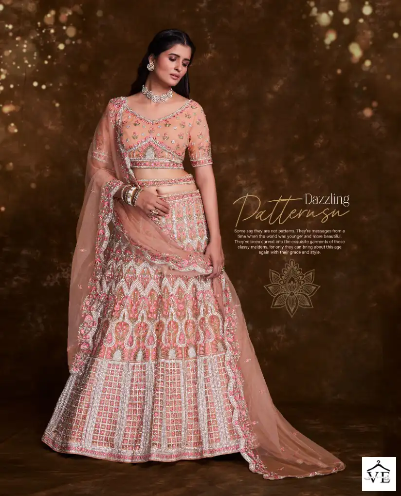 Arya Pratha Vol-4 Net, Art Silk Wholesale Lehenga Choli Catalog — Wholesale Lehenga, MPA wholesale from Surat - Gallery Image 2