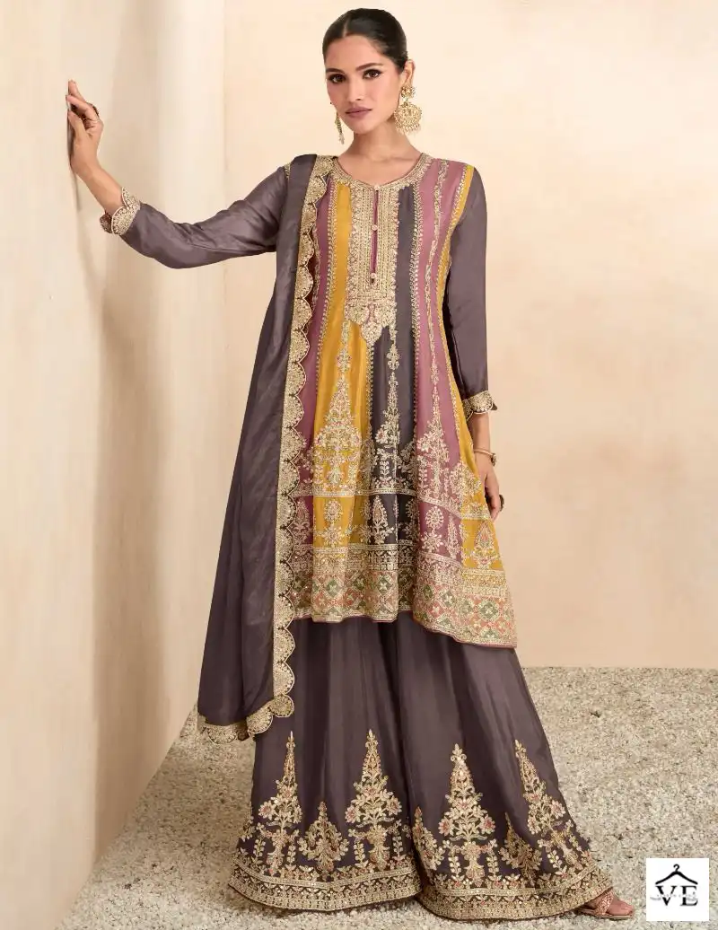 Gulkayra Preet Real Chinon Wholesale Designer Suits Catalog — Wholesale Salwar Suits, MPA wholesale from Surat — view 1