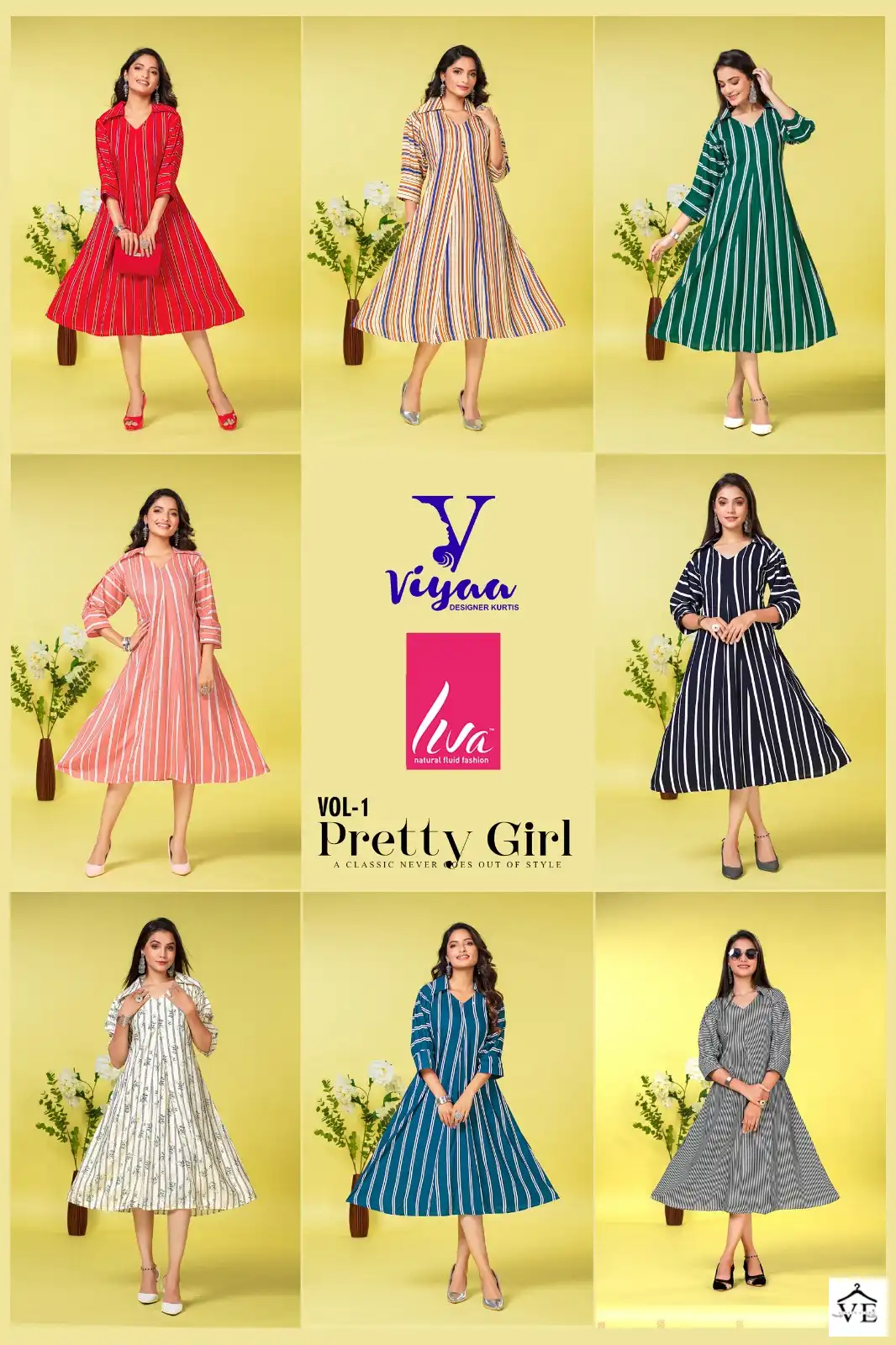 Viyaa Pretty Girl V1 Pure Rayon Wholesale Fancy Kurtis Catalog — Wholesale Kurtis, MPA wholesale from Surat — view 9