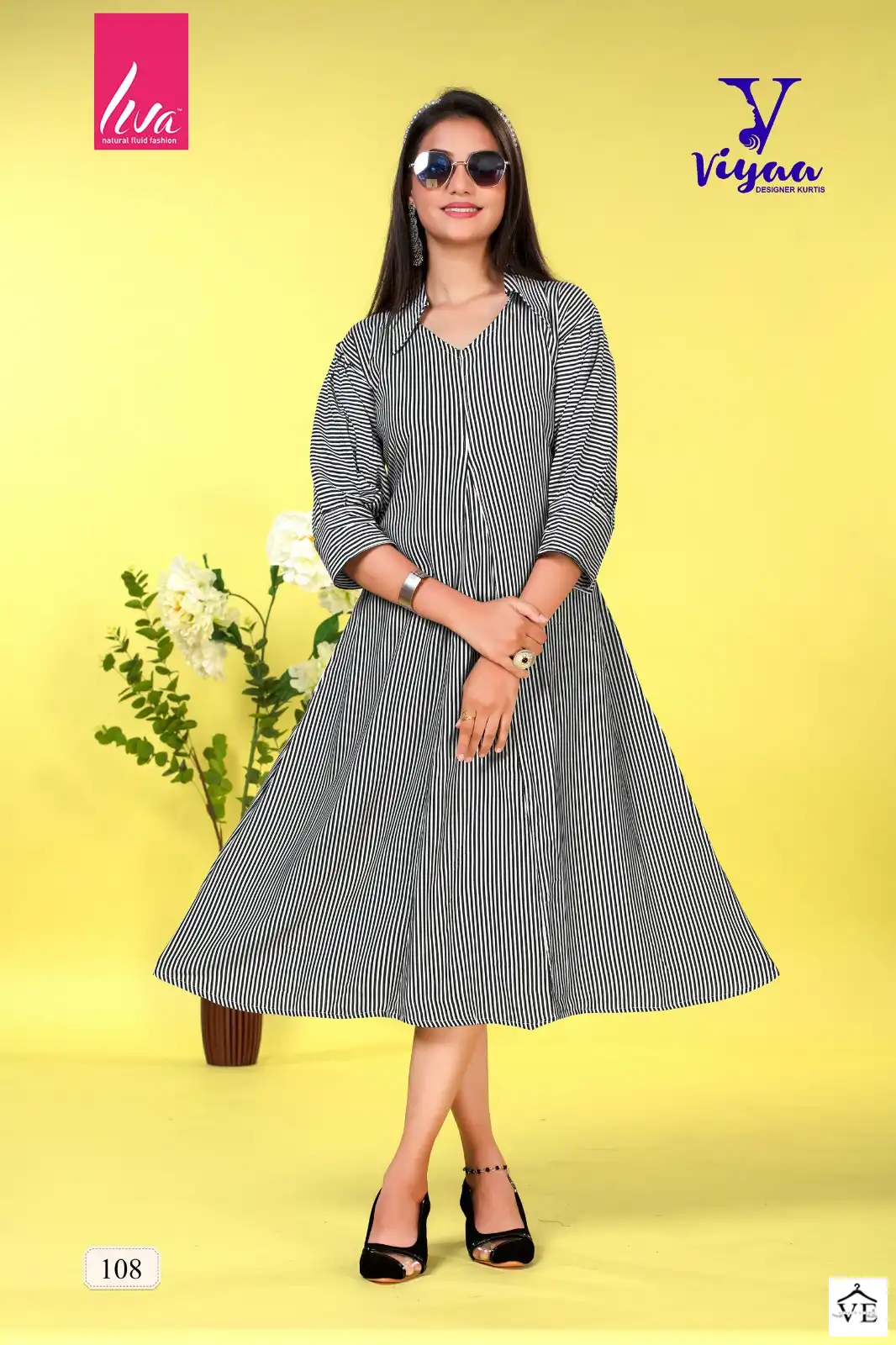 Viyaa Pretty Girl V1 Pure Rayon Wholesale Fancy Kurtis Catalog — Wholesale Kurtis, MPA wholesale from Surat — view 3