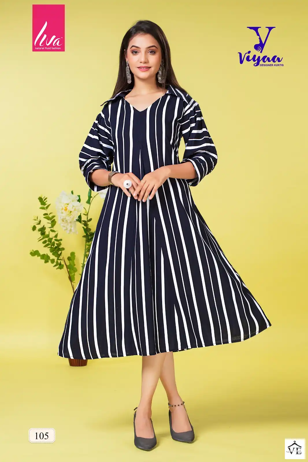 Viyaa Pretty Girl V1 Pure Rayon Wholesale Fancy Kurtis Catalog — Wholesale Kurtis, MPA wholesale from Surat — view 7