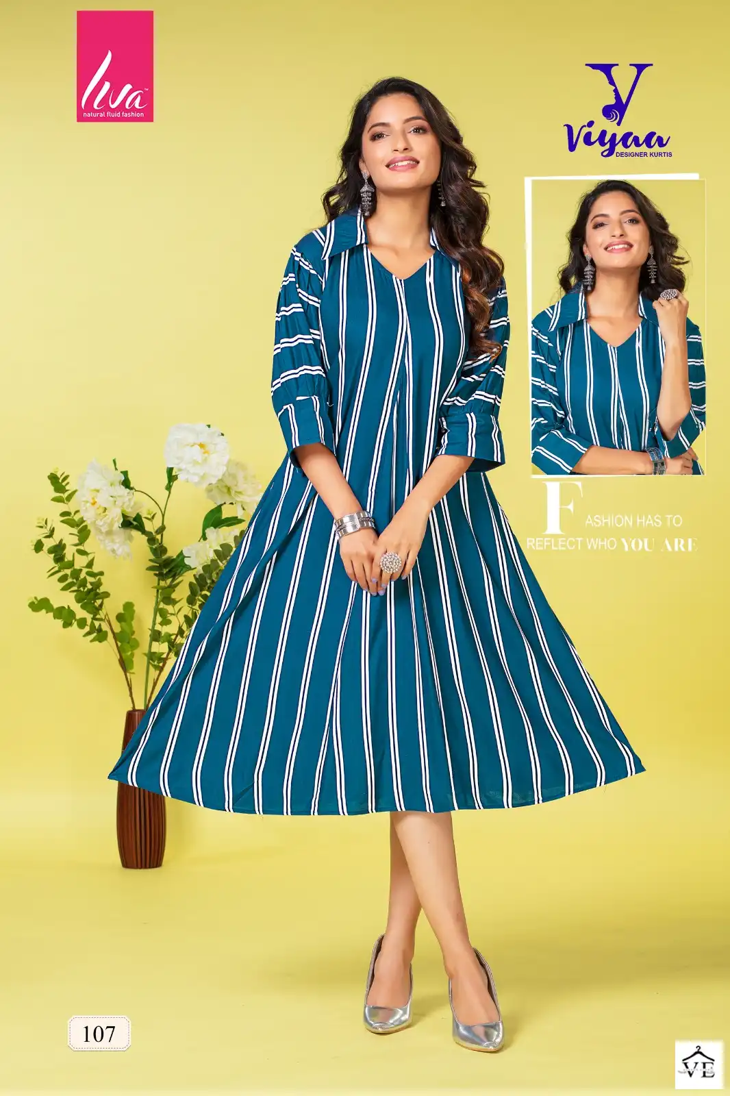 Viyaa Pretty Girl V1 Pure Rayon Wholesale Fancy Kurtis Catalog — Wholesale Kurtis, MPA wholesale from Surat — view 8