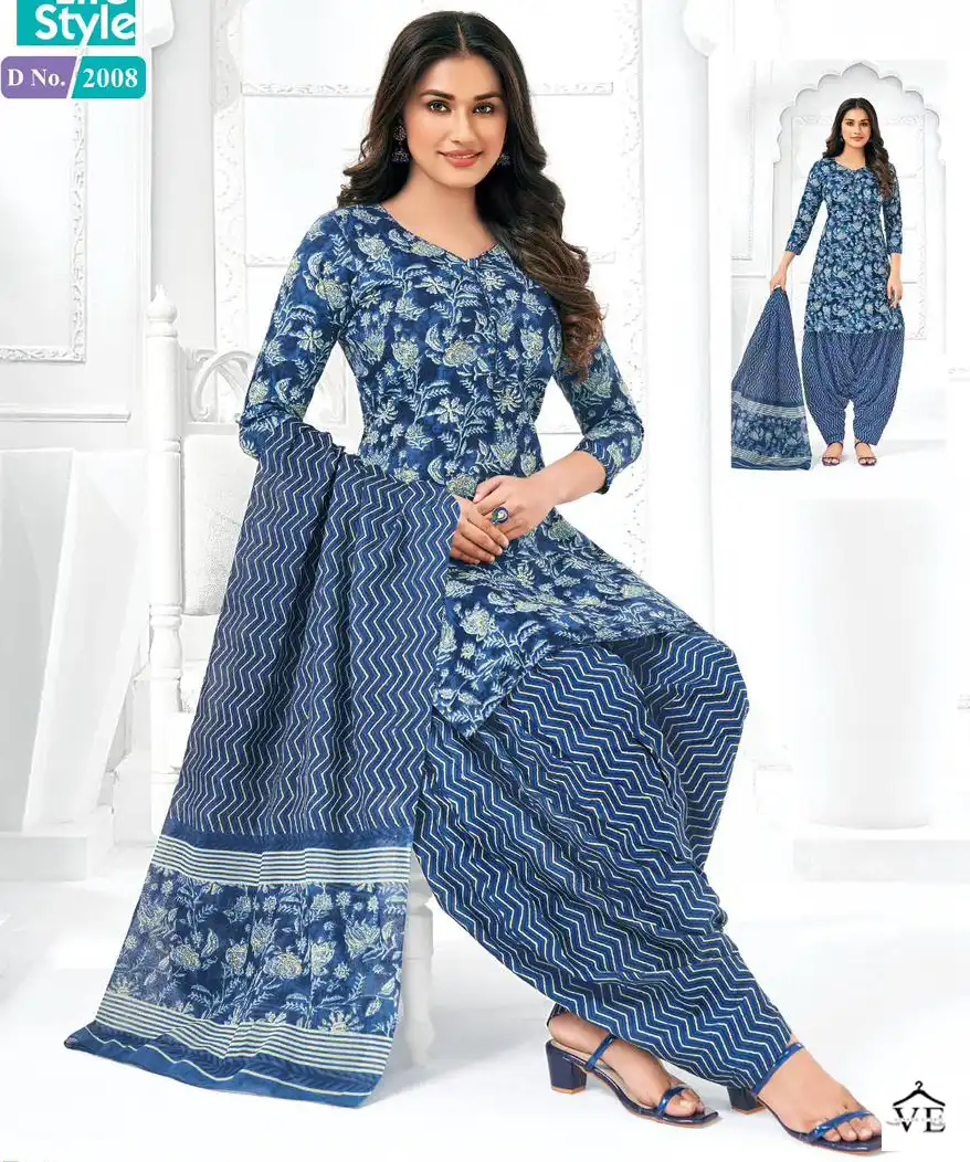 Mcm Priya Vol 20 Cambric Cotton Wholesale Readymade Suit Catalog — Wholesale Salwar Suits, Mcm wholesale from Surat — view 1
