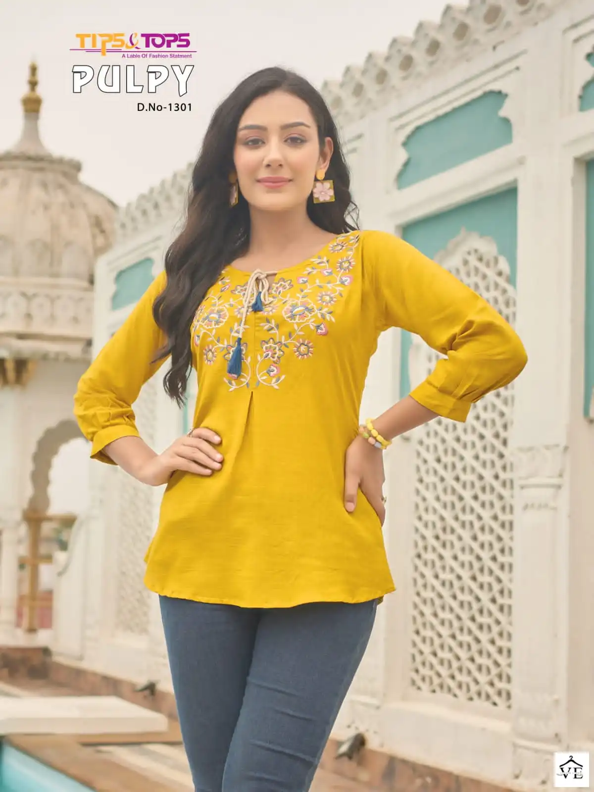 Tips & Tops Pulpy Vol 13 Heavy Rayon Slub Wholesale Fancy Kurtis Catalog — Wholesale Kurtis, MPA wholesale from Surat - Gallery Image 3