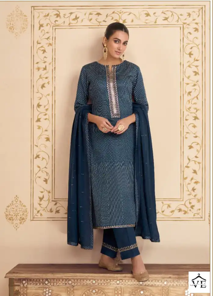 Kesar Paridhan Jam Satin Wholesale Designer Salwar Suit Catalog — Wholesale Salwar Suits, MPA wholesale from Surat - Gallery Image 8