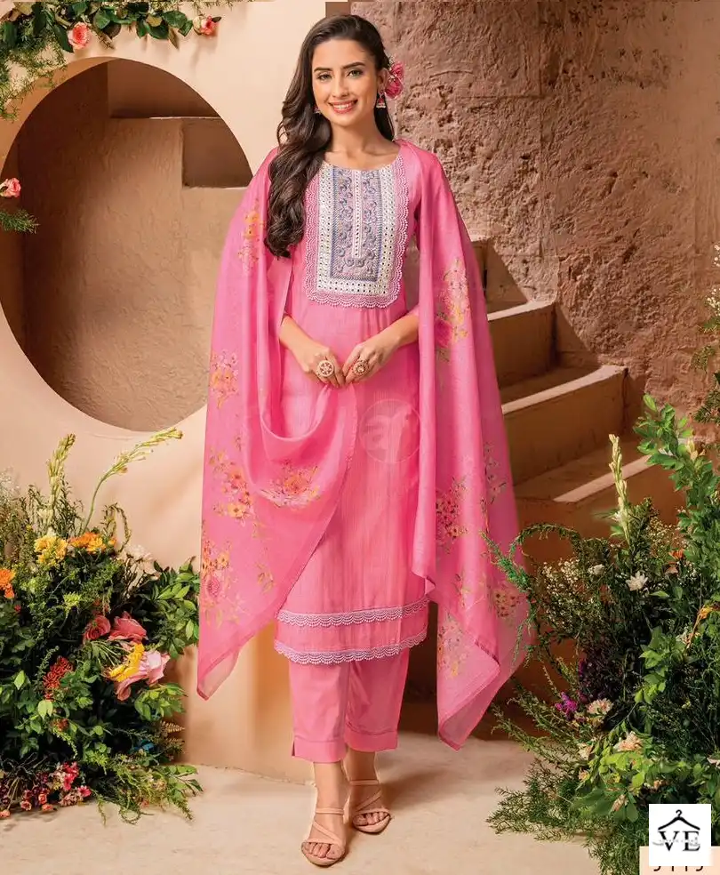 Anju Fabrics Preety Petals Viscose Wholesale Readymade Suits Catalog — Wholesale Salwar Suits, MPA wholesale from Surat — view 1