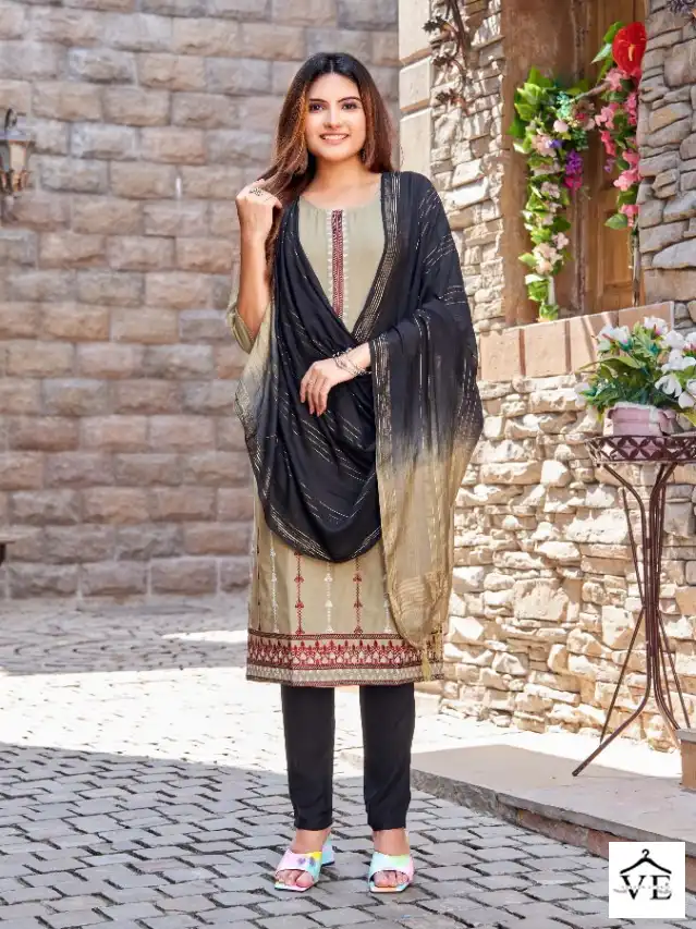Vardan Ethnic Queen Heavy Rayon Wholesale Readymade Salwar Suit Catalog — Wholesale Salwar Suits, MPA wholesale from Surat - Gallery Image 6