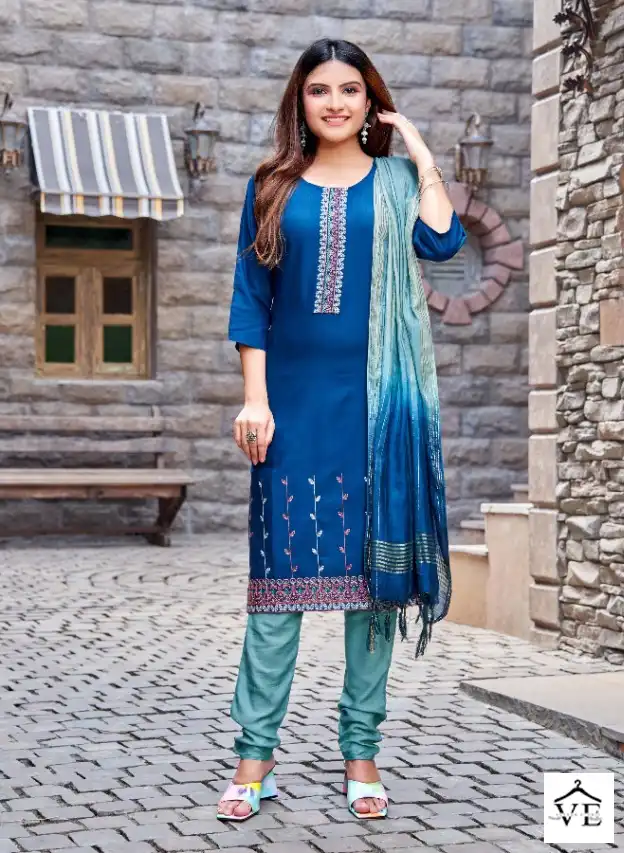 Vardan Ethnic Queen Heavy Rayon Wholesale Readymade Salwar Suit Catalog — Wholesale Salwar Suits, MPA wholesale from Surat - Gallery Image 8