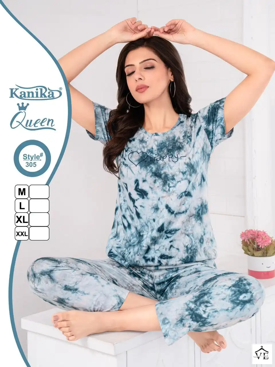 Kanika Queen Vol 3 Hosiery Cotton Wholesale Night Suit Catalog — Wholesale Kurtis, MPA wholesale from Surat - Gallery Image 6