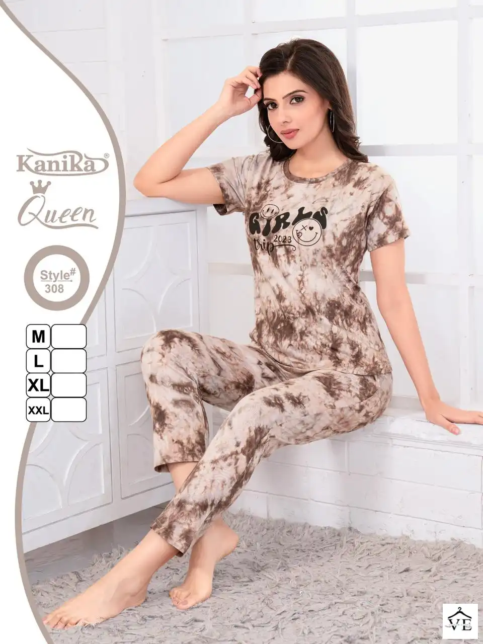 Kanika Queen Vol 3 Hosiery Cotton Wholesale Night Suit Catalog — Wholesale Kurtis, MPA wholesale from Surat - Gallery Image 8