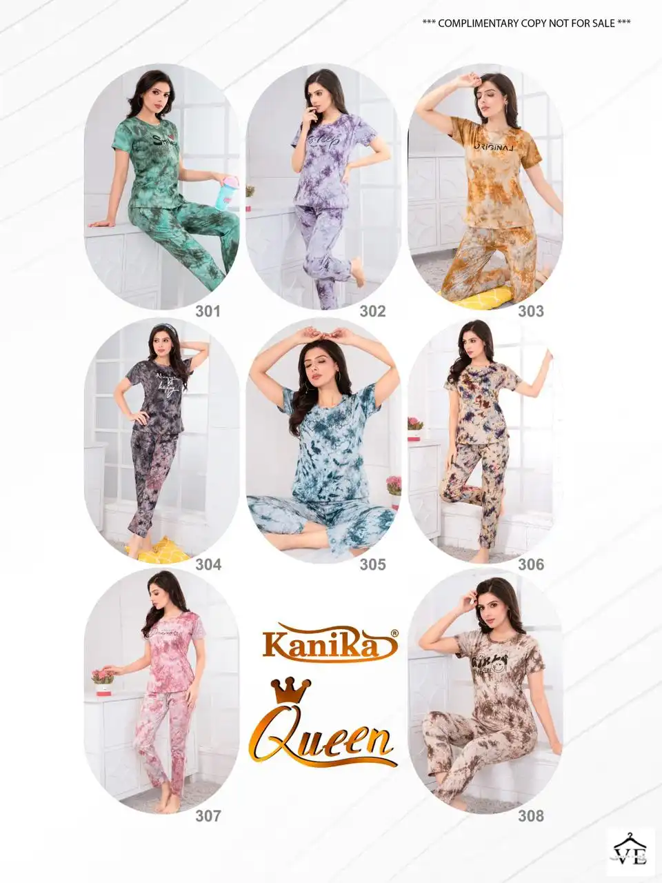Kanika Queen Vol 3 Hosiery Cotton Wholesale Night Suit Catalog — Wholesale Kurtis, MPA wholesale from Surat — view 9