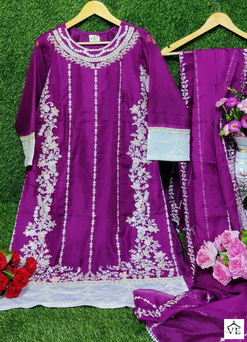 Ramsha R 1031 Nx Georgette Wholesale Pakistani Readymade Salwar Suit Catalog — Wholesale Salwar Suits, MPA wholesale from Surat - Gallery Image 5