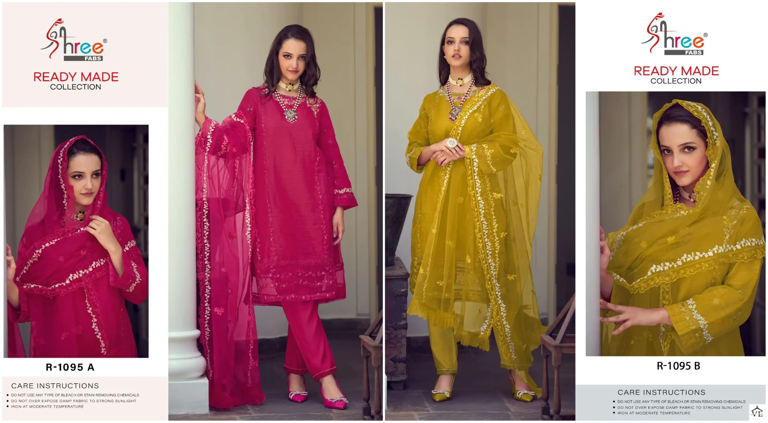Shree Fabs R 1095 Organza Wholesale Designer Pakistani Readymade Salwar Suit Catalog — Wholesale Salwar Suits, MPA wholesale from Surat — view 3