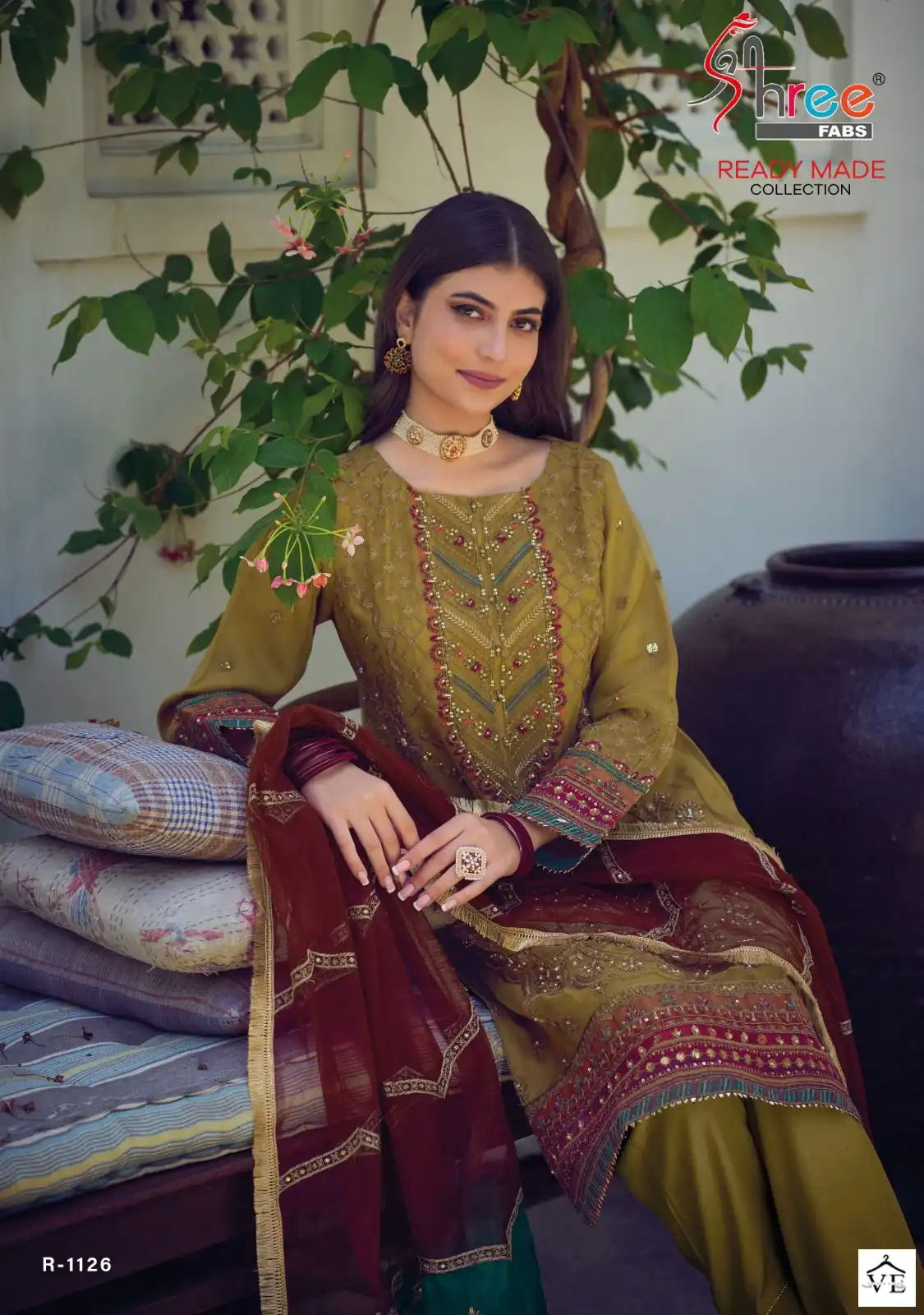 Shree Fabs R 1126 Organza Wholesale Designer Pakistani Salwar Suit Catalog — Wholesale Salwar Suits, MPA wholesale from Surat — view 2