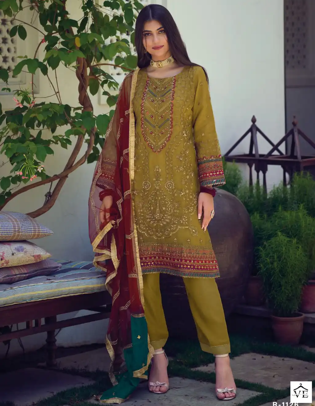Shree Fabs R 1126 Organza Wholesale Designer Pakistani Salwar Suit Catalog — Wholesale Salwar Suits, MPA wholesale from Surat — view 1