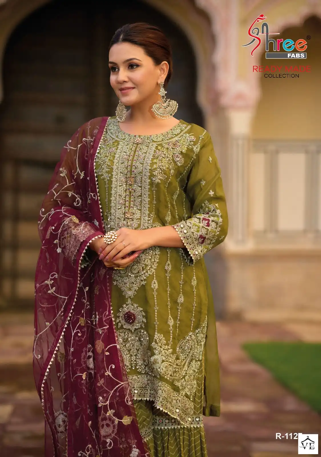Shree Fabs R 1127 Organza Wholesale Designer Readymade Pakistani Salwar Suit Catalog — Wholesale Salwar Suits, MPA wholesale from Surat — view 2
