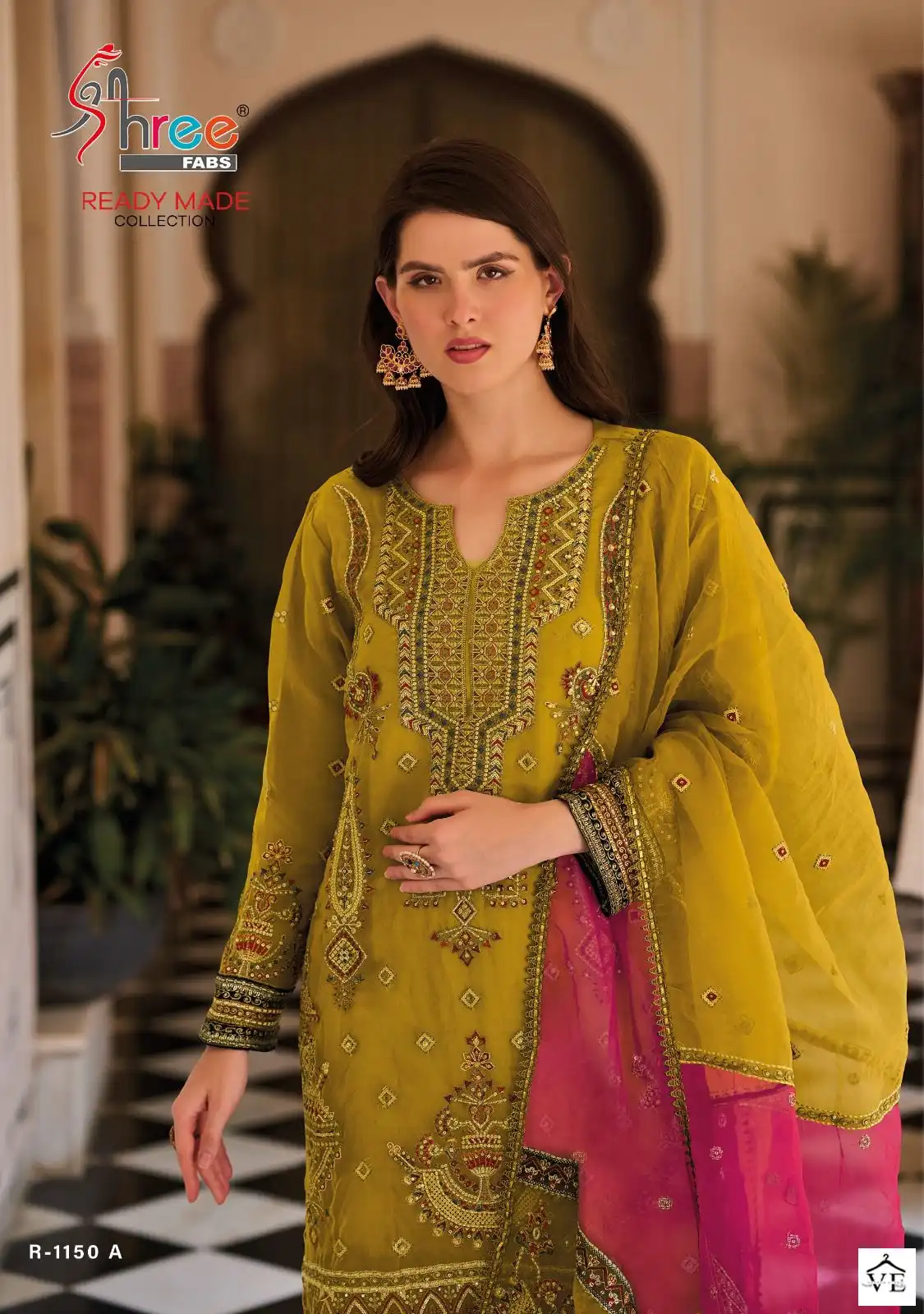 Shree Fabs R 1150 Organza Wholesale Readymade Pakistani Salwar Suit Catalog — Wholesale Salwar Suits, MPA wholesale from Surat - Gallery Image 2