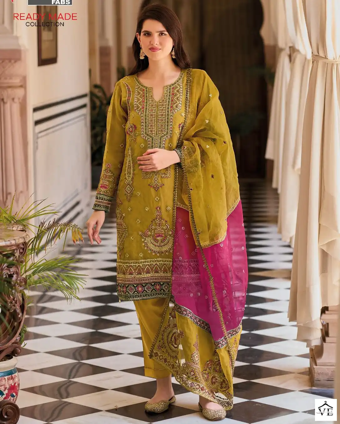 Shree Fabs R 1150 Organza Wholesale Readymade Pakistani Salwar Suit Catalog — Wholesale Salwar Suits, MPA wholesale from Surat — view 1
