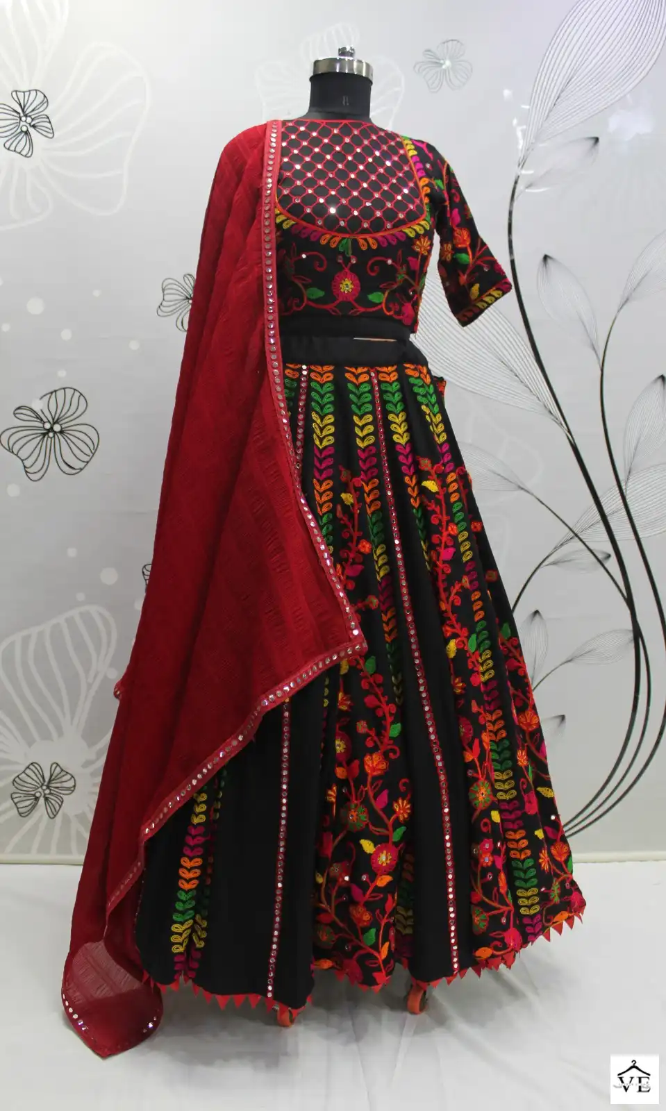 Khushboo Raas Vol 7 Viscose Rayon Wholesale Navratri Lehenga Choli Catalog — Wholesale Lehenga, MPA wholesale from Surat - Gallery Image 15
