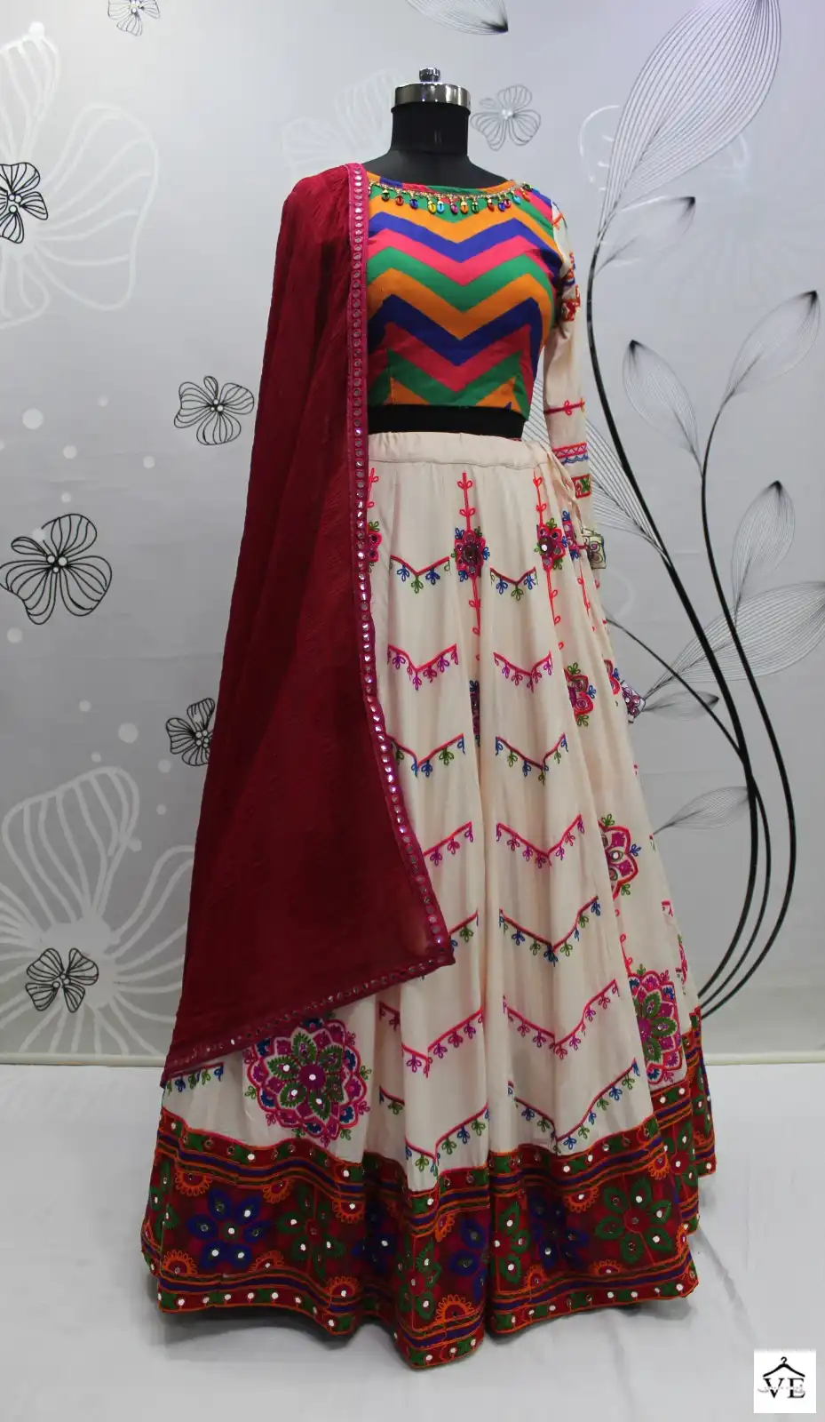 Khushboo Raas Vol 7 Viscose Rayon Wholesale Navratri Lehenga Choli Catalog — Wholesale Lehenga, MPA wholesale from Surat - Gallery Image 16
