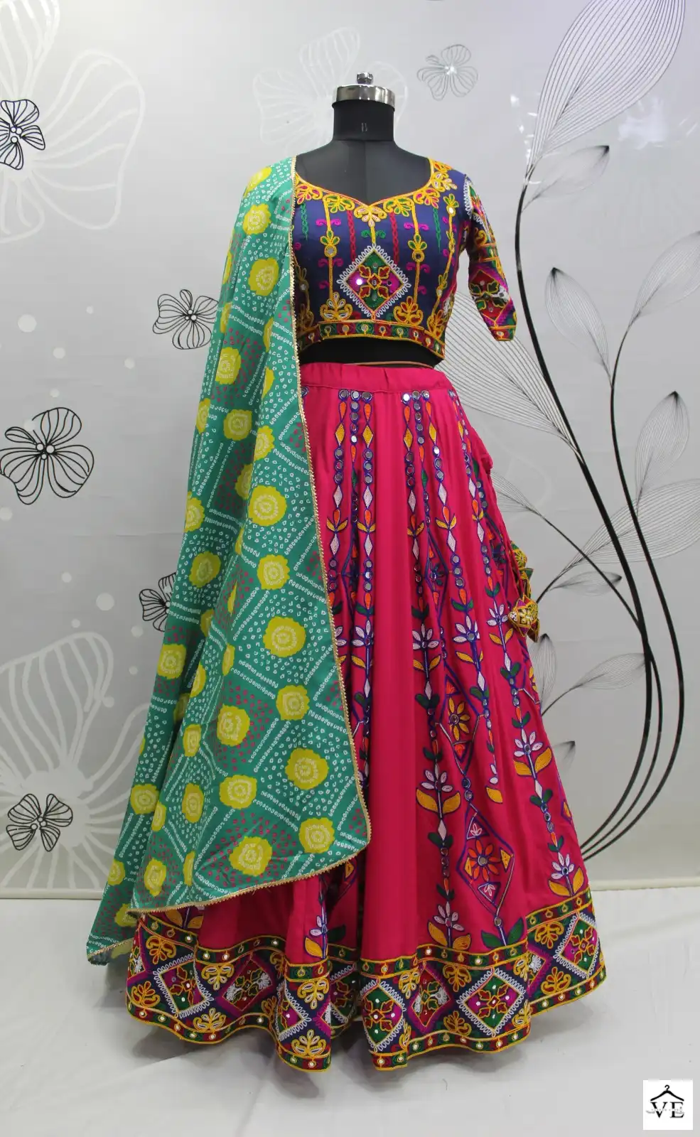 Khushboo Raas Vol 7 Viscose Rayon Wholesale Navratri Lehenga Choli Catalog — Wholesale Lehenga, MPA wholesale from Surat - Gallery Image 17