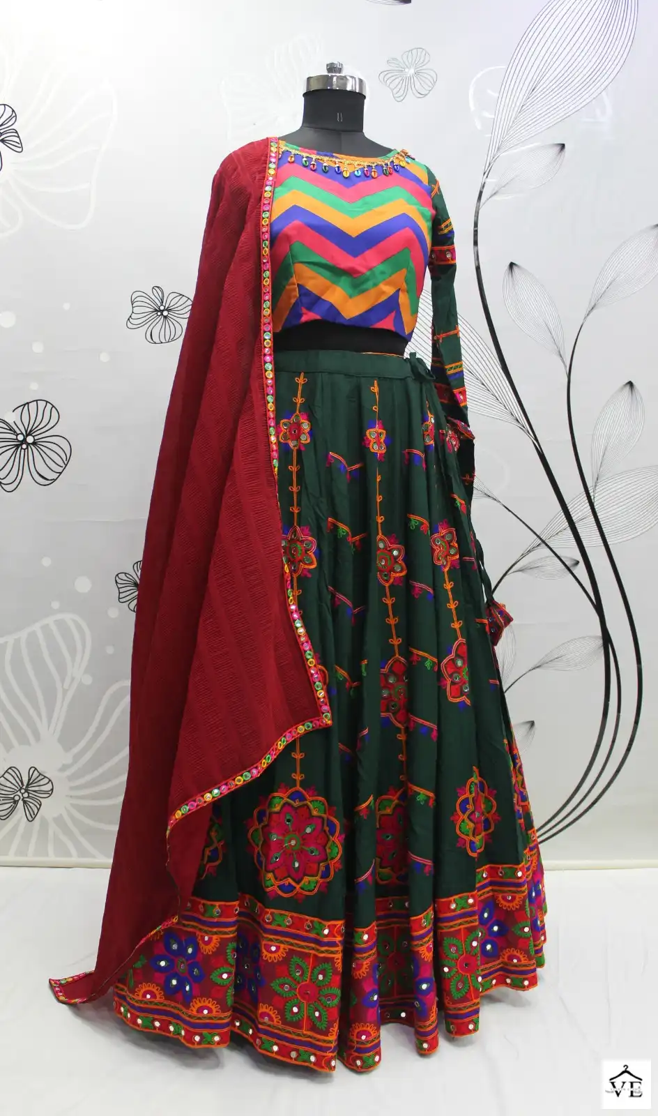 Khushboo Raas Vol 7 Viscose Rayon Wholesale Navratri Lehenga Choli Catalog — Wholesale Lehenga, MPA wholesale from Surat - Gallery Image 18