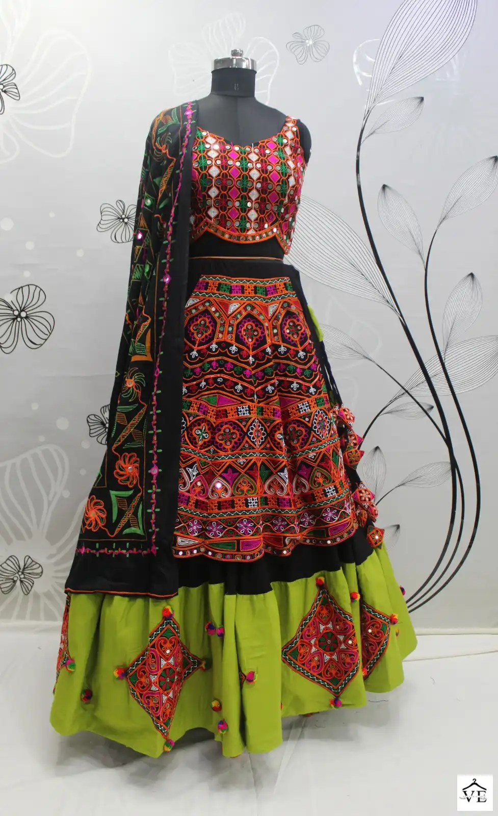 Khushboo Raas Vol 7 Viscose Rayon Wholesale Navratri Lehenga Choli Catalog — Wholesale Lehenga, MPA wholesale from Surat - Gallery Image 20