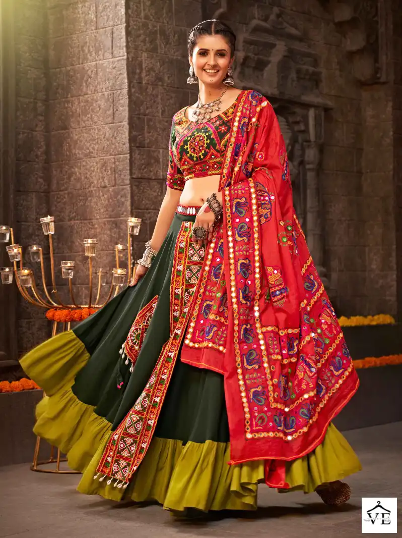 Shubhkala Raas Vol 8 Jacqard Cotton Wholesale Lehenga Catalog — Wholesale Lehenga, MPA wholesale from Surat - Gallery Image 5