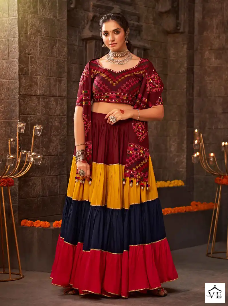 Shubhkala Raas Vol 8 Jacqard Cotton Wholesale Lehenga Catalog — Wholesale Lehenga, MPA wholesale from Surat - Gallery Image 6
