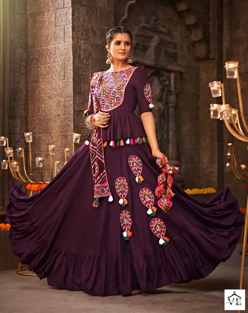 Shubhkala Raas Vol 8 Jacqard Cotton Wholesale Lehenga Catalog — Wholesale Lehenga, MPA wholesale from Surat - Gallery Image 7