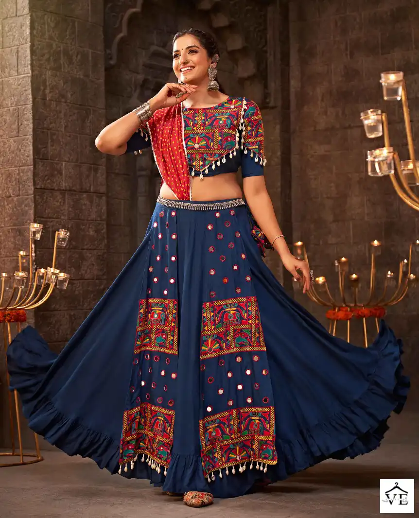 Shubhkala Raas Vol 8 Jacqard Cotton Wholesale Lehenga Catalog — Wholesale Lehenga, MPA wholesale from Surat - Gallery Image 8