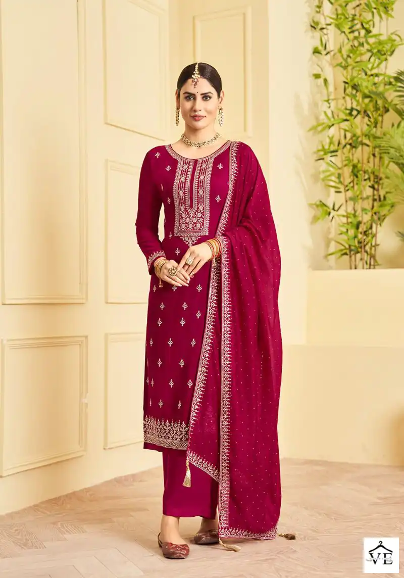 Jhansi Fashion Rajjo Pure Vichitra Wholesale Salwar Suit Catalog — Wholesale Salwar Suits, MPA wholesale from Surat - Gallery Image 5