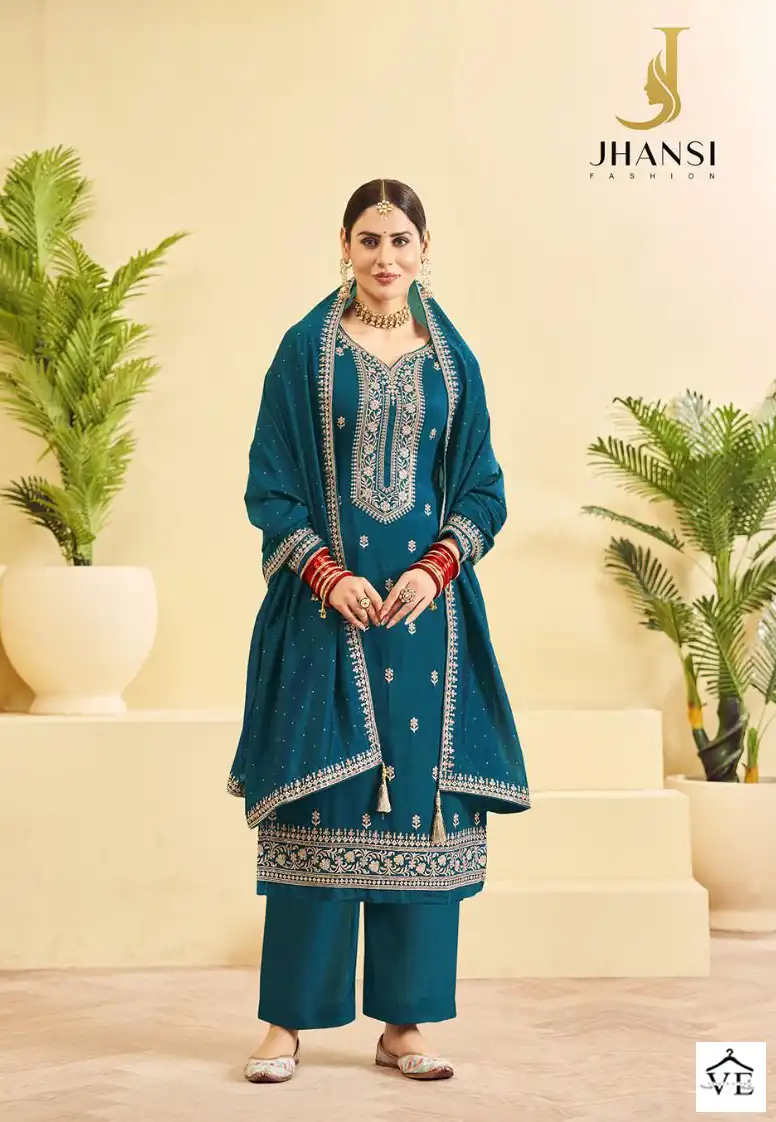Jhansi Fashion Rajjo Pure Vichitra Wholesale Salwar Suit Catalog — Wholesale Salwar Suits, MPA wholesale from Surat - Gallery Image 2