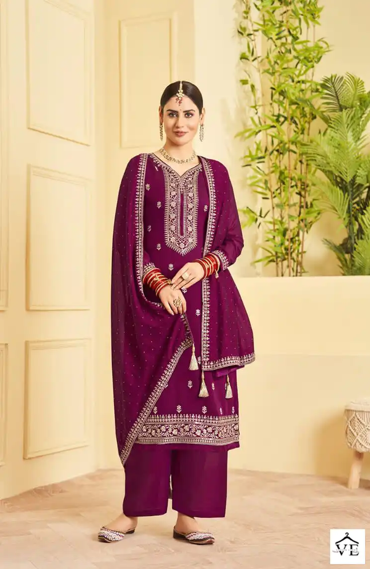 Jhansi Fashion Rajjo Pure Vichitra Wholesale Salwar Suit Catalog — Wholesale Salwar Suits, MPA wholesale from Surat - Gallery Image 3