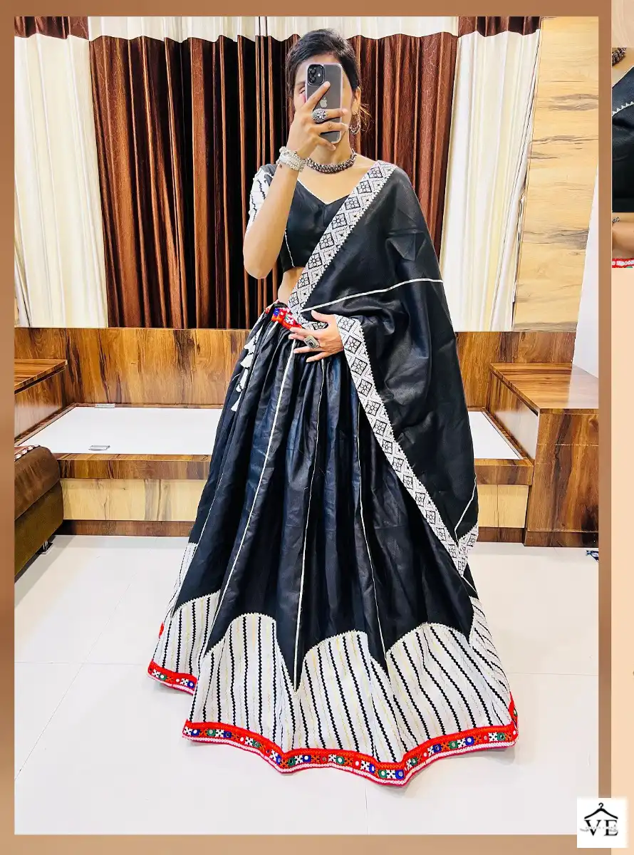 Aawiya Rajwadi Vol-7 Pure Cotton Silk Wholesale Navratri Lehenga Choli Catalog — Wholesale Lehenga, MPA wholesale from Surat — view 6
