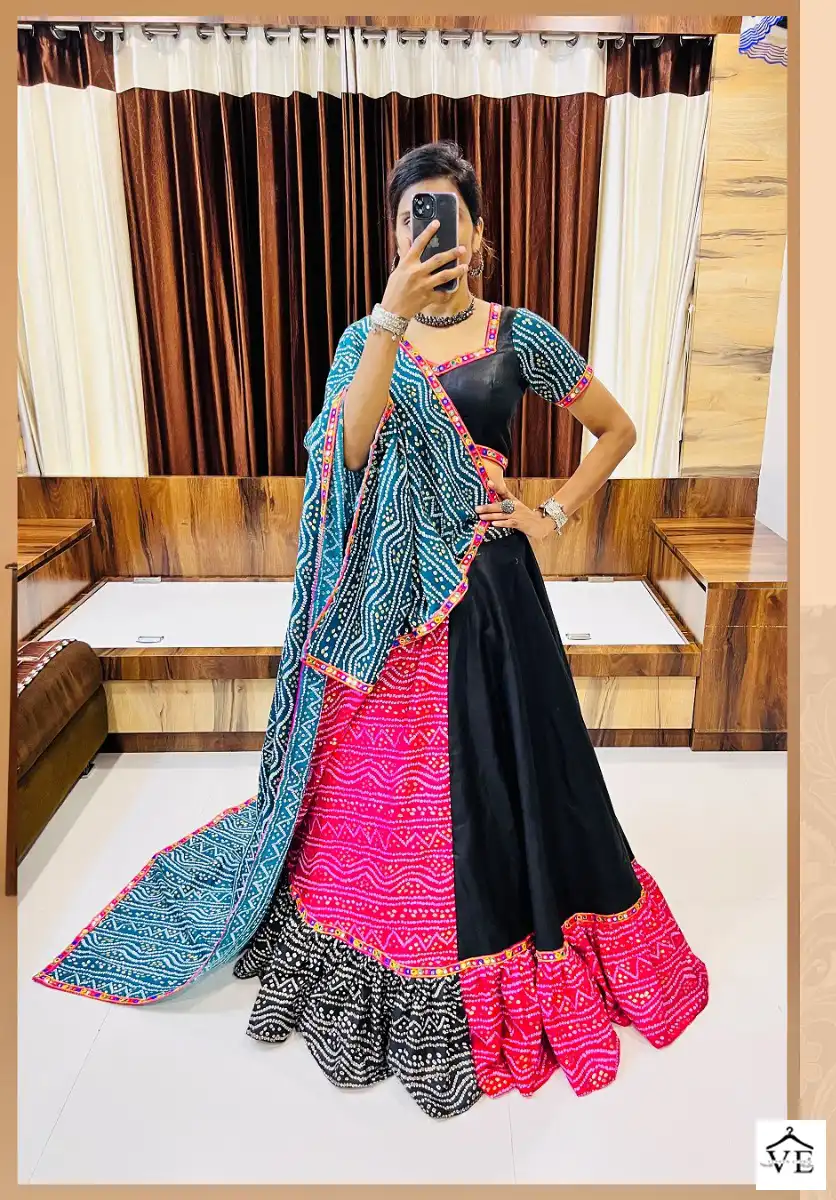 Aawiya Rajwadi Vol-7 Pure Cotton Silk Wholesale Navratri Lehenga Choli Catalog — Wholesale Lehenga, MPA wholesale from Surat — view 12