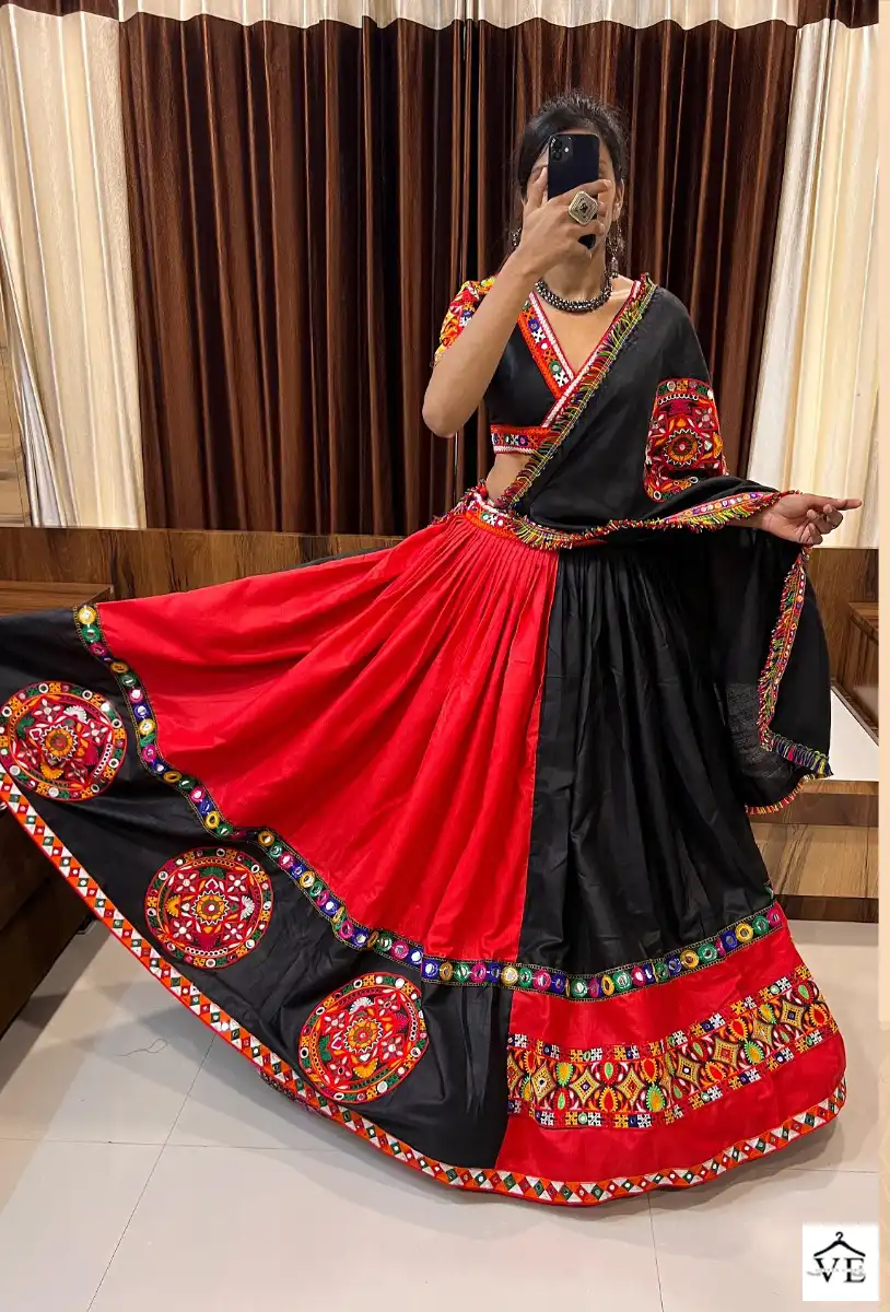 Aawiya Rajwadi Vol-7 Pure Cotton Silk Wholesale Navratri Lehenga Choli Catalog — Wholesale Lehenga, MPA wholesale from Surat — view 13